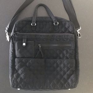 Vera Bradley Quilted Black Computer Bag